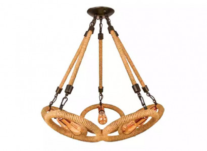 Deckenleuchter Lüster Kronleuchter Deckenlampe Lampe Glas Braun Modern