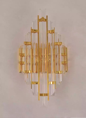Wandleuchte Design Flur Lampen WohnZimmer Luxus neu gold