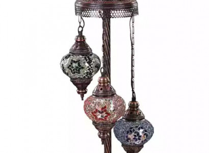 Tischlampe Tischleuchte Lampe Leuchten Luxus Mehrfarbig Lampen Glas