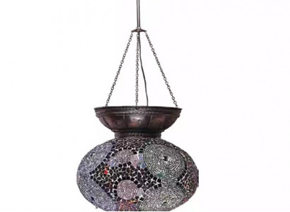 Kronleuchter Lampen Deckenleuchter Lüster Deckenlampe Glas Silber Neu