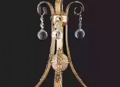 Lampe Deckenlampe Lüster Deckenleuchter Kronleuchter Glas Gold Grau