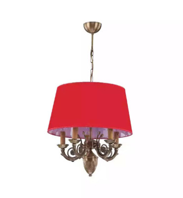 Kronleuchter Klassische Leuchten Lampen Lampe Gold 50x80 Rot