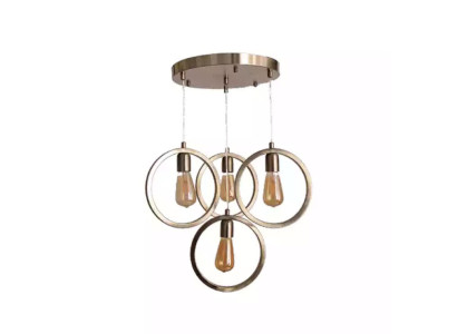 Deckenlampe moderner Pendelleuchte Wohnzimmer Luxus Matt Chrome 35x70