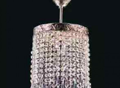 Lüster Deckenleuchter Kronleuchter Silber Deckenlampe Kristall Lampe