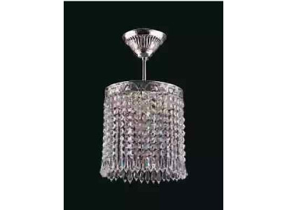 Lüster Deckenleuchter Kronleuchter Silber Deckenlampe Kristall Lampe