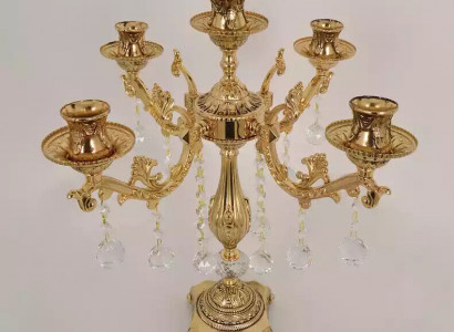 Tischleuchte neu Luxus Lampe Wohnzimmer Nachttischlampen Modern Gold