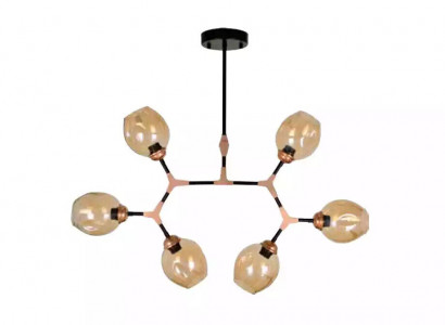 Deckenlampe Lüster Kronleuchter Deckenleuchter Modern Glas Beige Neu