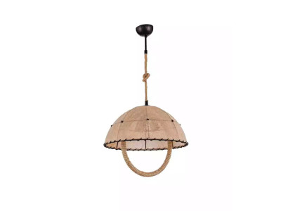 Deckenlampe Deckenleuchter Lüster Kronleuchter Lampe Beige Modern Seil