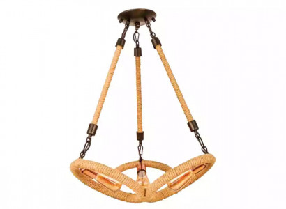 Lampe Deckenleuchter Lüster Kronleuchter Deckenlampe Glas Braun Modern