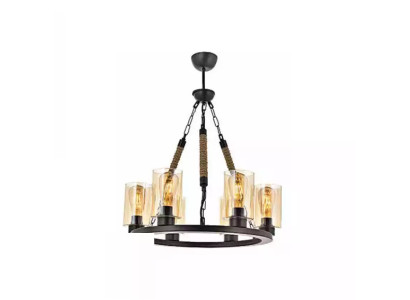 Lampen Deckenlampe Deckenleuchter Lüster Kronleuchter Glas Schwarz Neu