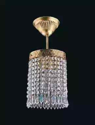 Lüster Deckenleuchter Lampe Gold Kronleuchter Deckenlampe Kristall Art