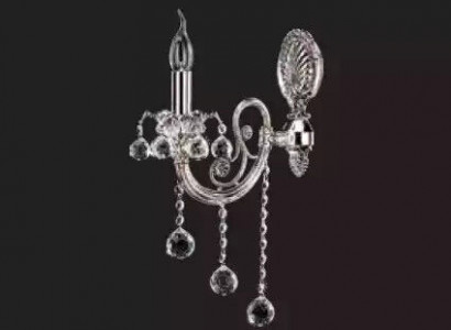 Wand Lampe Wandleuchte Wandlampe Wandleuchten Lüster Silber Kristall