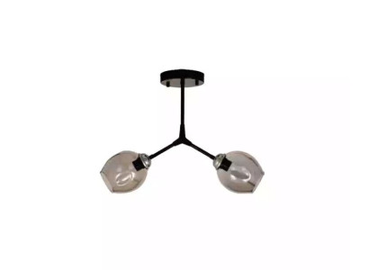 Deckenleuchter Lüster Kronleuchter Deckenlampe Lampen Glas Schwarz