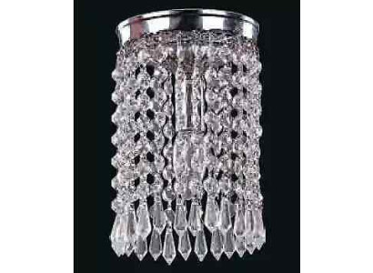 Lampe Deckenleuchter Kronleuchter Silber Deckenlampe Lüster Kristall