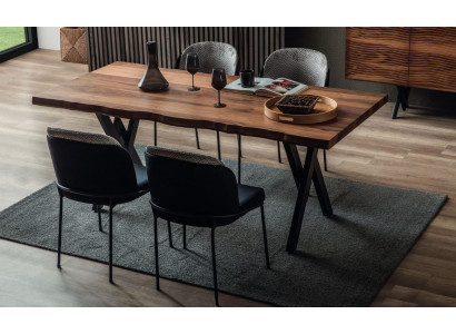 Brauner Holz Esszimmertisch Robuste Esstische Holztische Luxus Möbel