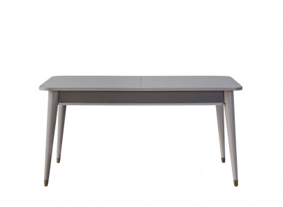 Grauer Esstisch Designer Esszimmer Möbel Ausziehbarer Holz Tisch Neu