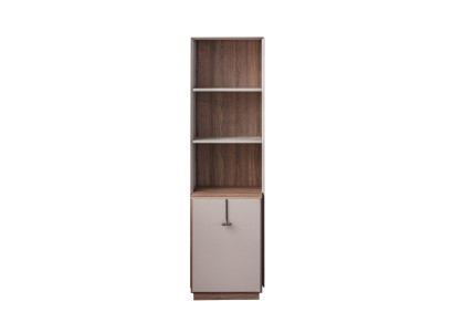 Modernes Bücherregal Designer Standregal Beige Büroregale Bücherschrank