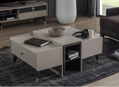 Weißer Kaffeetisch Moderner Sofatisch Holz Couchtisch Wohnzimmer Möbel