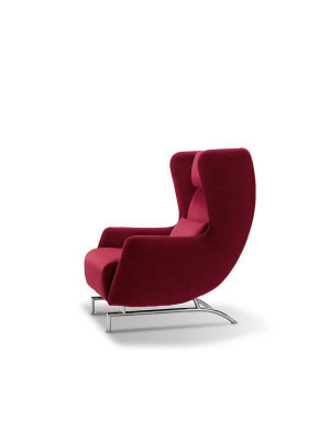 Sessel Sitz Einsitzer Design Gelb Polster Wohnzimmer Möbel Ohrensessel Prianera