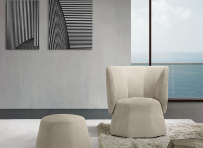 Hocker Design Holz Italienische Möbel Luxus Wohnzimmer Modern Fußhocker Grau Neu