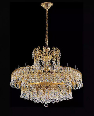 Luxus Deckenleuchte Hotel Lampe Große Deckenleuchte 75x120cm Kronleuchter