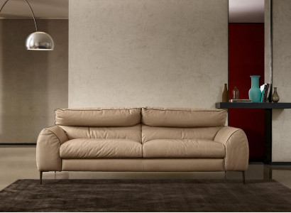 Wohnzimmer Ledersofa Beige Zweisitzer Design Sofas Polster Sofas 2 Sitz Prianera