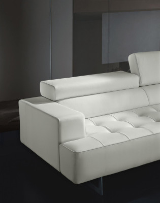 Polster Prianera Möbel Dreisitzer Sofa 3 Sitzer Sofas Luxus Leder Couchen Weiß