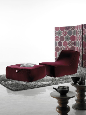 Design Sessel Hocker Luxus Einsitzer Modern Grau Leder Möbel Einsitzer Prianera