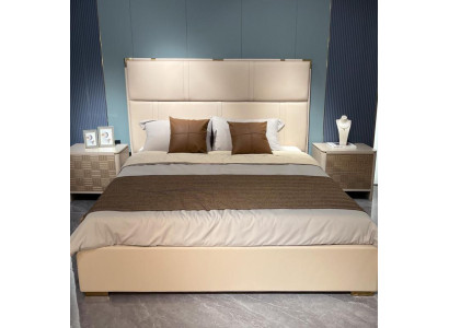 Schlafzimmer Set Bett 2x Nachttisch Design Modern Luxus Betten 3tlg