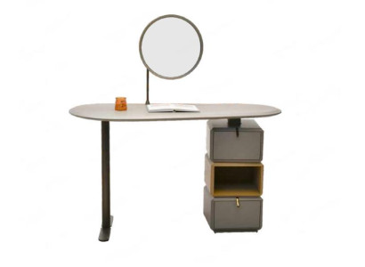 Design Schminktisch mit Spiegel Luxus Schlafzimmer Möbel 2tlg. Anrichte