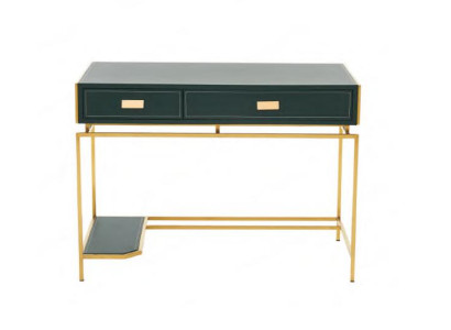 Computertisch Holz Tisch grün Büromöbel Schreibtisch Luxus Möbel Tische