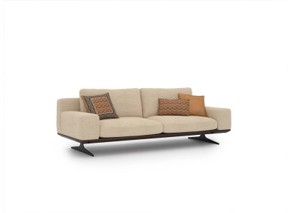 Wohnzimmer Sofa Dreisitzer Couch Textil Möbel Polstersofa Designer Einrichtung