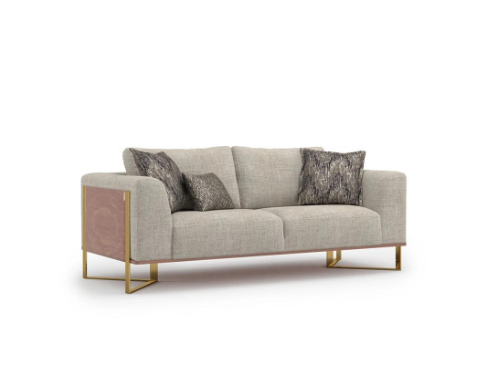 Zweisitzer Sofa Wohnzimmer Polstermöbel Design Couch Einrichtung Textil Neu