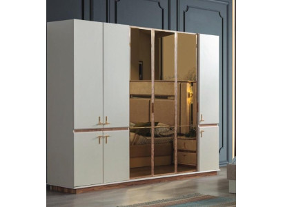 Weißer Moderner Kleiderschrank Schlafzimmer Schränke Luxus Holz Möbel