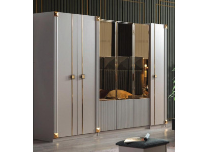 Designer Kleiderschrank Schlafzimmer Luxuriöse Schränke Stil Holzmöbel