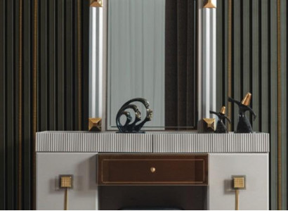  Moderne Schlafzimmer Holz Möbel Schminktisch Hocker Spiegel Garnitur