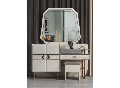 Weiße Schlafzimmer Garnitur Luxus Möbel Schminktisch Mit Polster Hocker