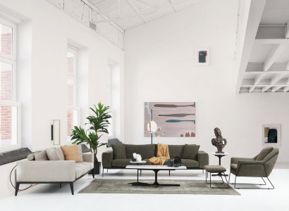 Moderne Sofagarnitur Dreisitzer Zweisitzer Sessel Komplettes Set Couchgarnitur