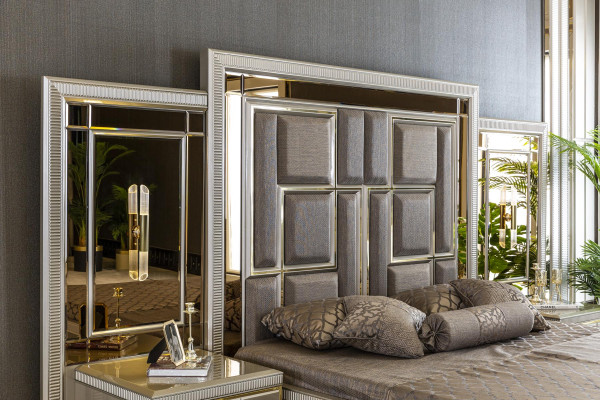 Bett Braun Elegantes Schlafzimmer Design Schön Luxus Doppel Betten