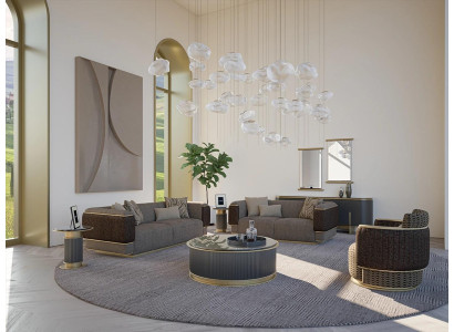 Wohnzimmer Polstermöbel Sofa Set Zweisitzer Dreisitzer Sofa Couch Luxus Sessel