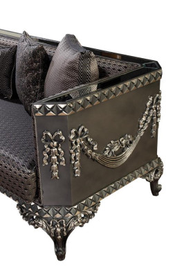 Luxus Chesterfield Sofagarnitur 3+1 Sitzer Klassische Sofa Barock Polster Sitz