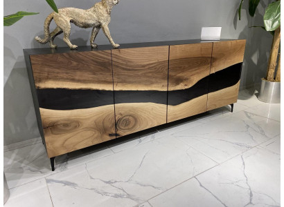Epoxidharz Sideboard Kommode Braun Wohnzimmer Holz Anrichte Moderne