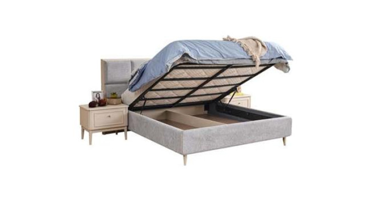 Schlafzimmer Set Luxus Komplettes Bett 2x Nachttisch Kleiderschrank Modern 4tlg