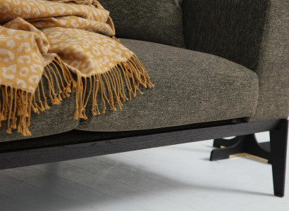 Moderne Grüne Sofagarnitur Zweisitzer Sessel Stoffmöbel Grau Luxus Set