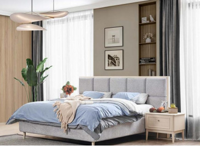 Design Schlafzimmer Set Bett + 2x Nachttische Luxus Doppel Ehebett
