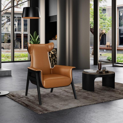 Luxus Einsitzer Sessel Blau Wohnzimmer Polstersessel Möbel Modern Design