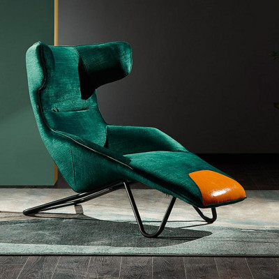 Luxus Grüner Sessel 1-Sitzer Wohnzimmer Polster Sitzmöbel Polstersessel