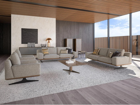 Wohnzimmer Set 6tlg 2x Sofa Dreisitzer Modern 2x Sessel Sofagarnitur Couchtisch