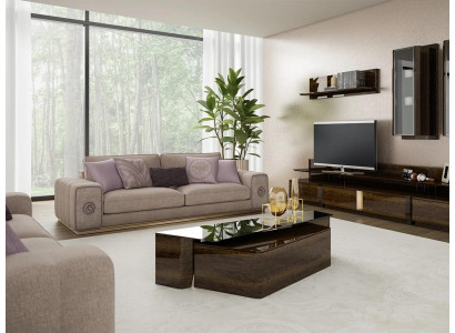 Luxus Einrichtung Sofagarnitur Komplett mit Couchtisch Wohnzimmer Set 5tlg