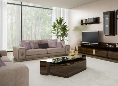 Luxus Einrichtung Sofagarnitur Komplett mit Couchtisch Wohnzimmer Set 5tlg